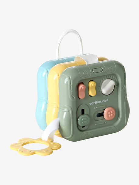 Sensorische baby kubus met modulaire activiteiten meerkleurig - vertbaudet enfant 