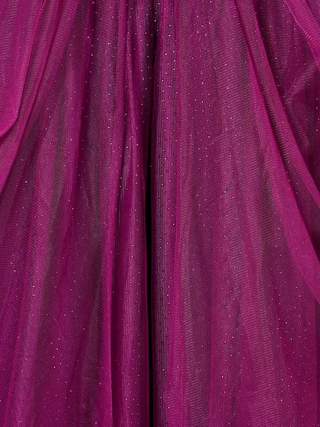 Verkleedkleren prinses met sluier en kroon blauw+goudkleurig+pruim+roze - vertbaudet enfant 
