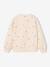 Sweat fille manches longues écru+rose pâle - vertbaudet enfant 