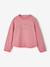 T-shirt manches longues fille écru+mauve - vertbaudet enfant 
