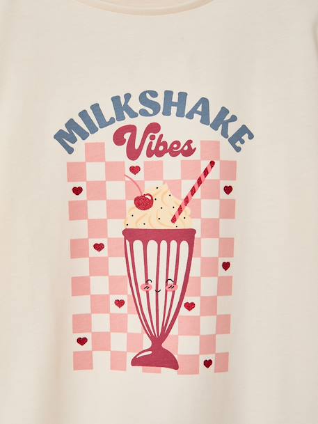 Meisjes T-shirt met lange mouwen ecru - vertbaudet enfant 