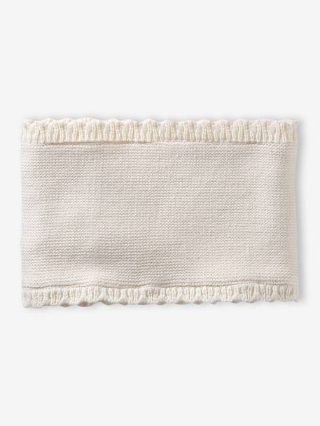 3-delige babyset met muts, colsjaal, wanten ecru - vertbaudet enfant 