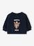 Sweat bébé manches longues marine+ocre - vertbaudet enfant 