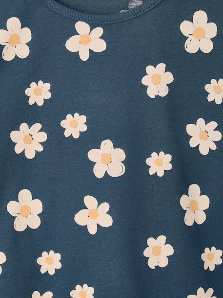 Meisjes T-shirt met lange mouwen ecru+grijs+marineblauw - vertbaudet enfant 