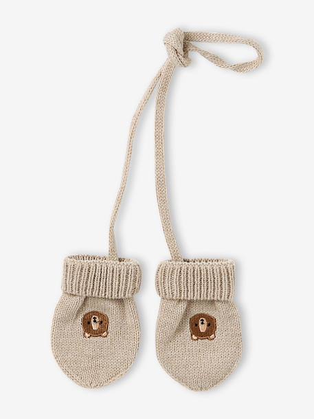 Babymuts, colsjaal en wanten beige - vertbaudet enfant 