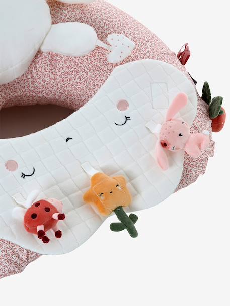 Coussin bébé des découvertes blanc+écru+marron+Rose+rouge+vert - vertbaudet enfant 