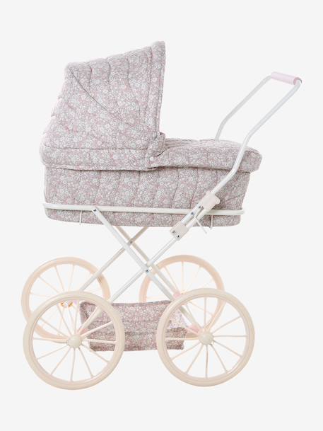 Poppenwagen ecru+rozen+zwart - vertbaudet enfant 