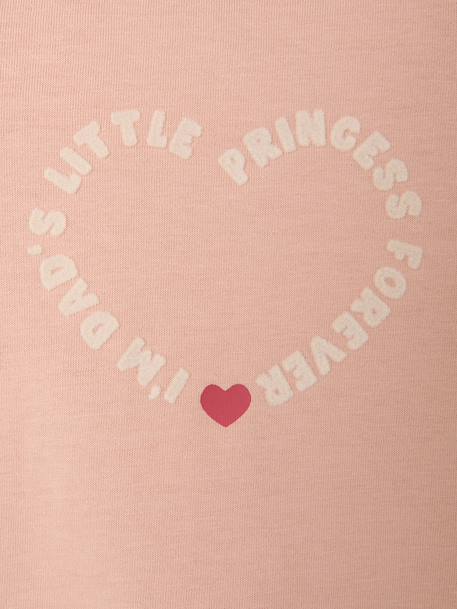 T-shirt manches longues bébé fille rose poudré+vanille - vertbaudet enfant 