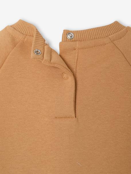 Sweat bébé manches longues marine+ocre - vertbaudet enfant 
