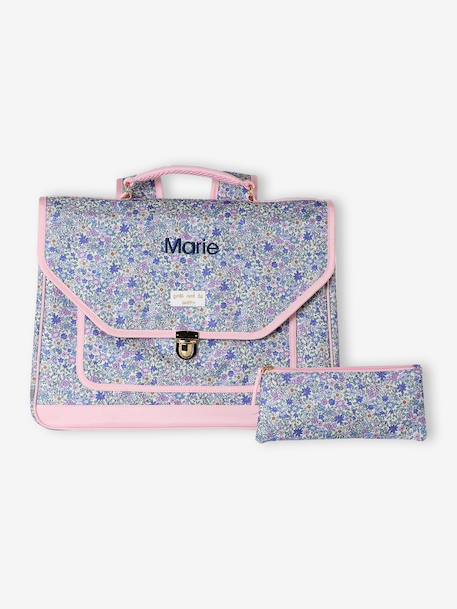 Polyester schooltas voor meisjes lila (poederkleur) - vertbaudet enfant 