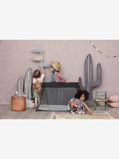 Lit parapluie Light BabyBjörn NOIR+VERT FONCE - vertbaudet enfant 