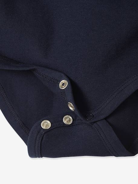 Lot de 2 bodies bébé naissance ouverture polo lot encre - vertbaudet enfant 