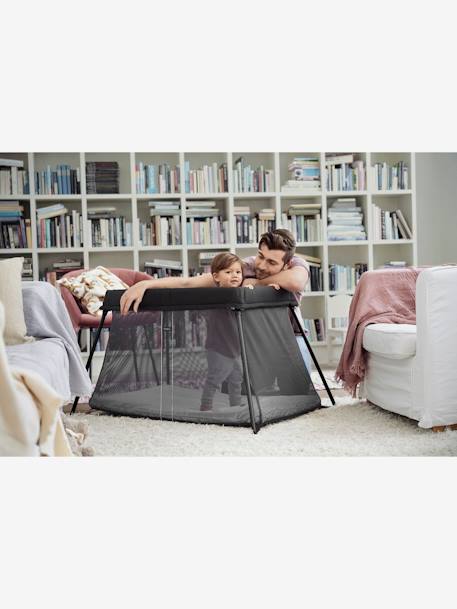 Lit parapluie Light BabyBjörn NOIR+VERT FONCE - vertbaudet enfant 