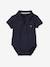 Lot de 2 bodies bébé naissance ouverture polo lot encre - vertbaudet enfant 
