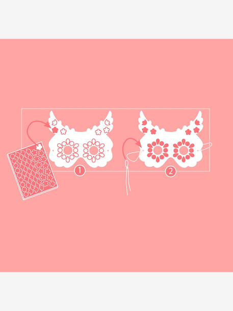 Set van 5 DIY dierenmaskers rozen - vertbaudet enfant 