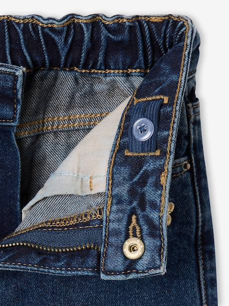 Jean fille large bleu+bleu moyen+denim black+denim bleached+denim brut+denim gris+stone - vertbaudet enfant 