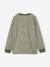 T-shirt rayé garçon oversize anthracite+vert - vertbaudet enfant 