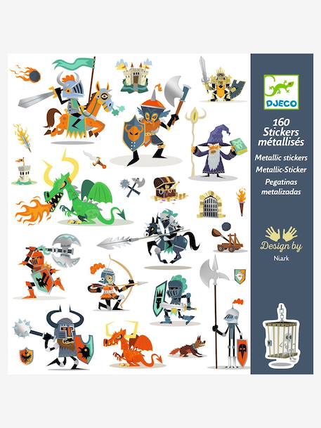 160 stickers chevalier bleu - vertbaudet enfant 