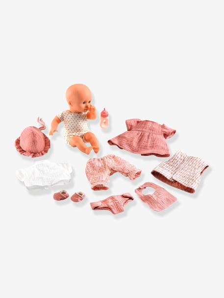 La valise poupon + accessoires blanc+bleu+rose - vertbaudet enfant 
