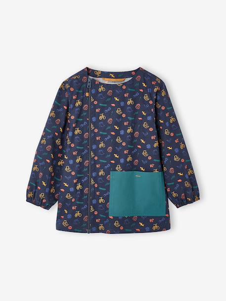 Tablier garçon zippé personnalisable bleu nuit - vertbaudet enfant 