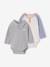Set van 2 babyrompers met polokraag gemêleerd grijs - vertbaudet enfant 