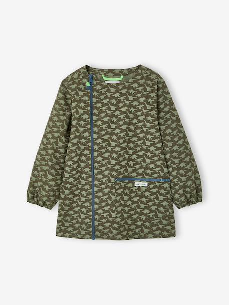Tablier garçon zippé personnalisable kaki - vertbaudet enfant 