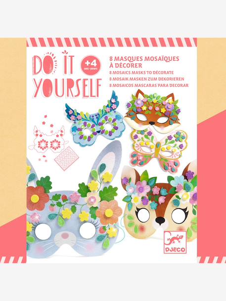 Lot 5 masques animaux DIY rose - vertbaudet enfant 