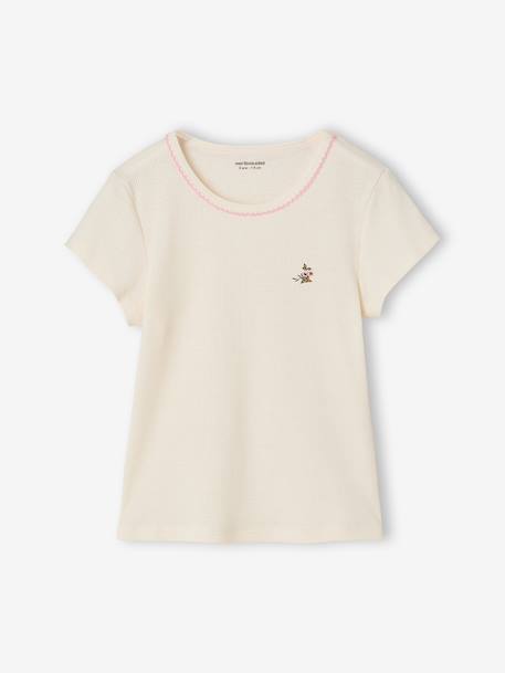 Lot de 3 T-shirts manches courtes fille beige - vertbaudet enfant 