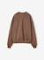 Sweat fille manches longues chocolat+gris - vertbaudet enfant 