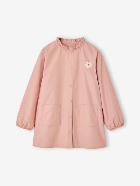 Tablier fille pressionné personnalisable rose poudré - vertbaudet enfant 