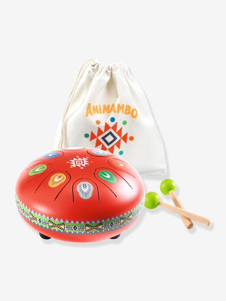 Tambour Animambo rouge+violet - vertbaudet enfant 