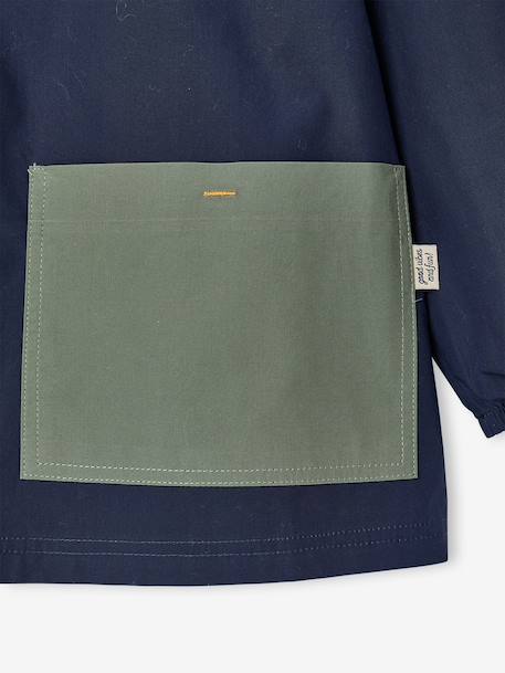 Aanpasbaar jongensschort 'cool school' blauw+donkerblauw - vertbaudet enfant 