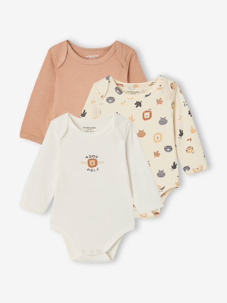 Bébé-Lot de 3 bodies manches longues bébé