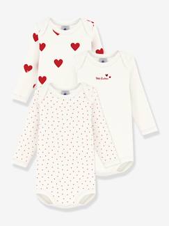 -Set van 3 rompers met lange mouwen PETIT BATEAU
