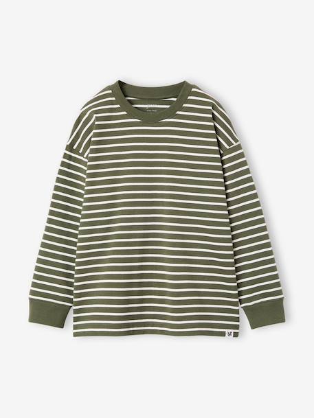 Garçon-T-shirt rayé garçon oversize