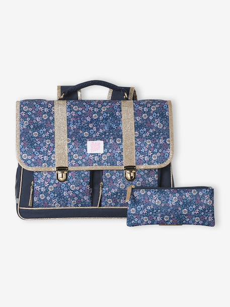 Polyester boekentas Iris voor meisjes donkerblauw - vertbaudet enfant 