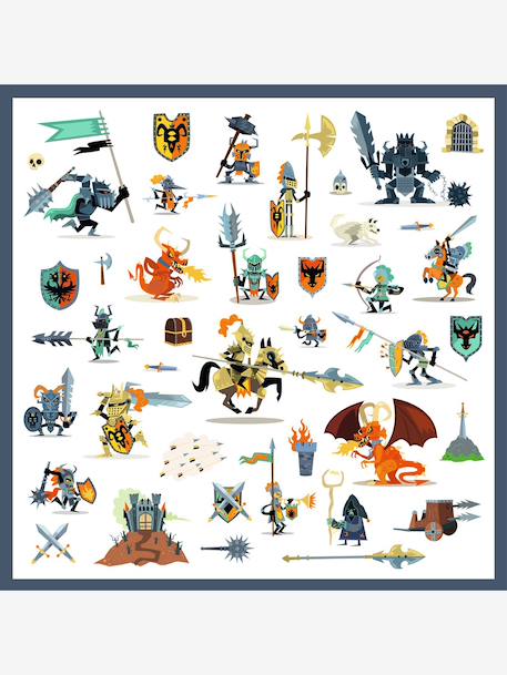 160 stickers chevalier bleu - vertbaudet enfant 