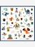 160 stickers chevalier bleu - vertbaudet enfant 
