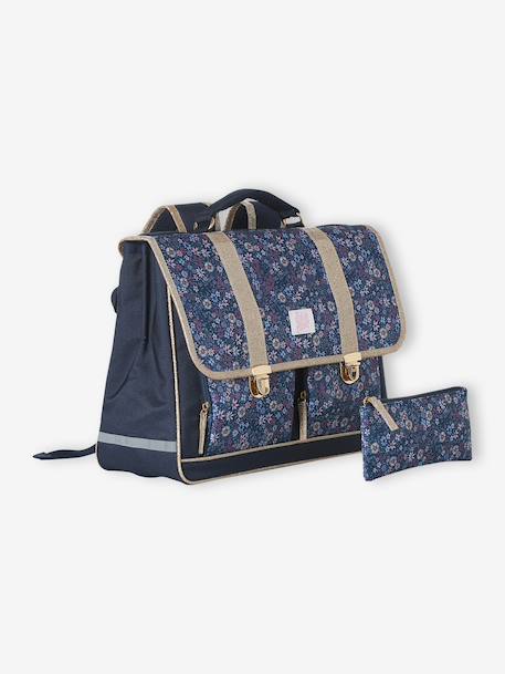 Polyester boekentas Iris voor meisjes donkerblauw - vertbaudet enfant 