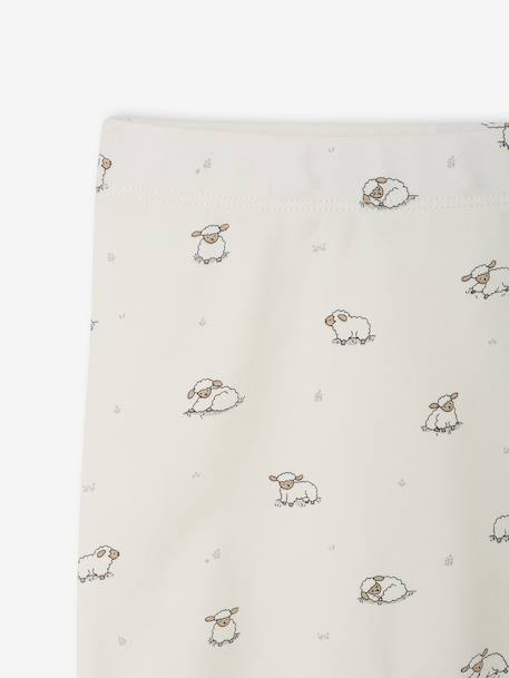 Lot de 2 pantalons naissance à pieds cappuccino - vertbaudet enfant 