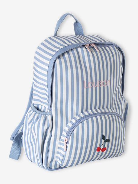 Sac à dos fille personnalisable polyester bleu - vertbaudet enfant 