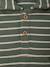 Gestreept T-shirt met capuchon jongensbaby groen+ijsblauw+terracottategel+zandbeige - vertbaudet enfant 