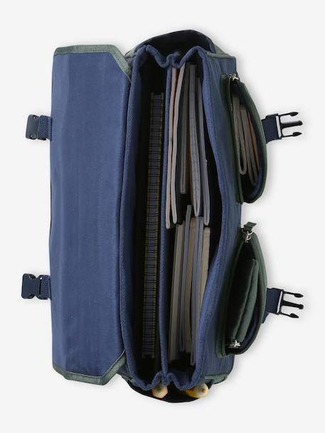 Jongensboekentas Charlie van polyester donkerblauw - vertbaudet enfant 