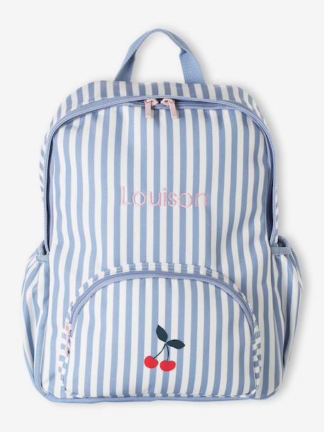 Personaliseerbare meisjesrugzak blauw - vertbaudet enfant 
