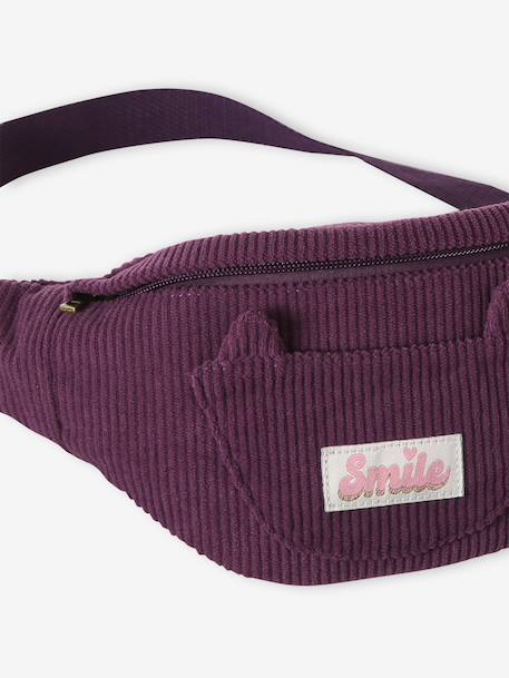 Sac banane animation poche chat fille bleu pâle+blush+double stone+prune+vanille - vertbaudet enfant 