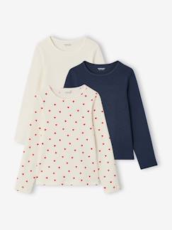 -Lot de 3 T-shirts manches longues fille