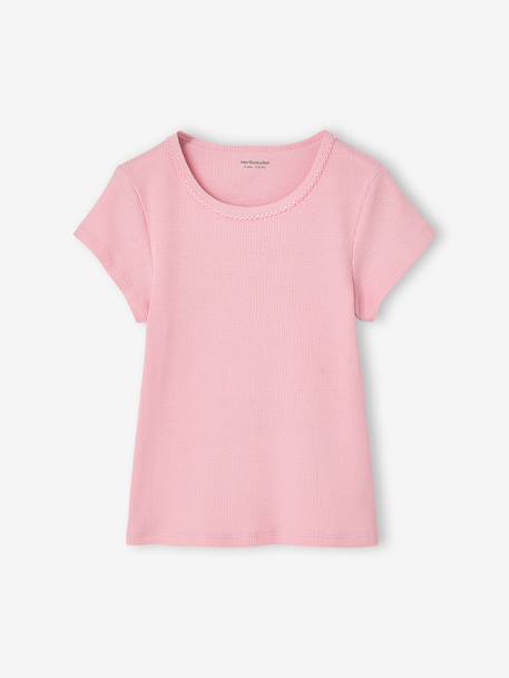 Lot de 3 T-shirts manches courtes fille beige - vertbaudet enfant 