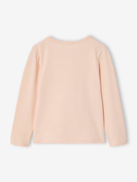 Lot de 3 t-shirts manches longues fille vieux rose - vertbaudet enfant 