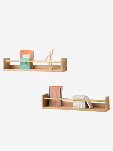 Set van 2 boekenplanken goud - vertbaudet enfant 