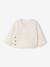 Gewatteerde set vest + broek met voetjes volledig bedrukt ecru+rozen+vanille - vertbaudet enfant 